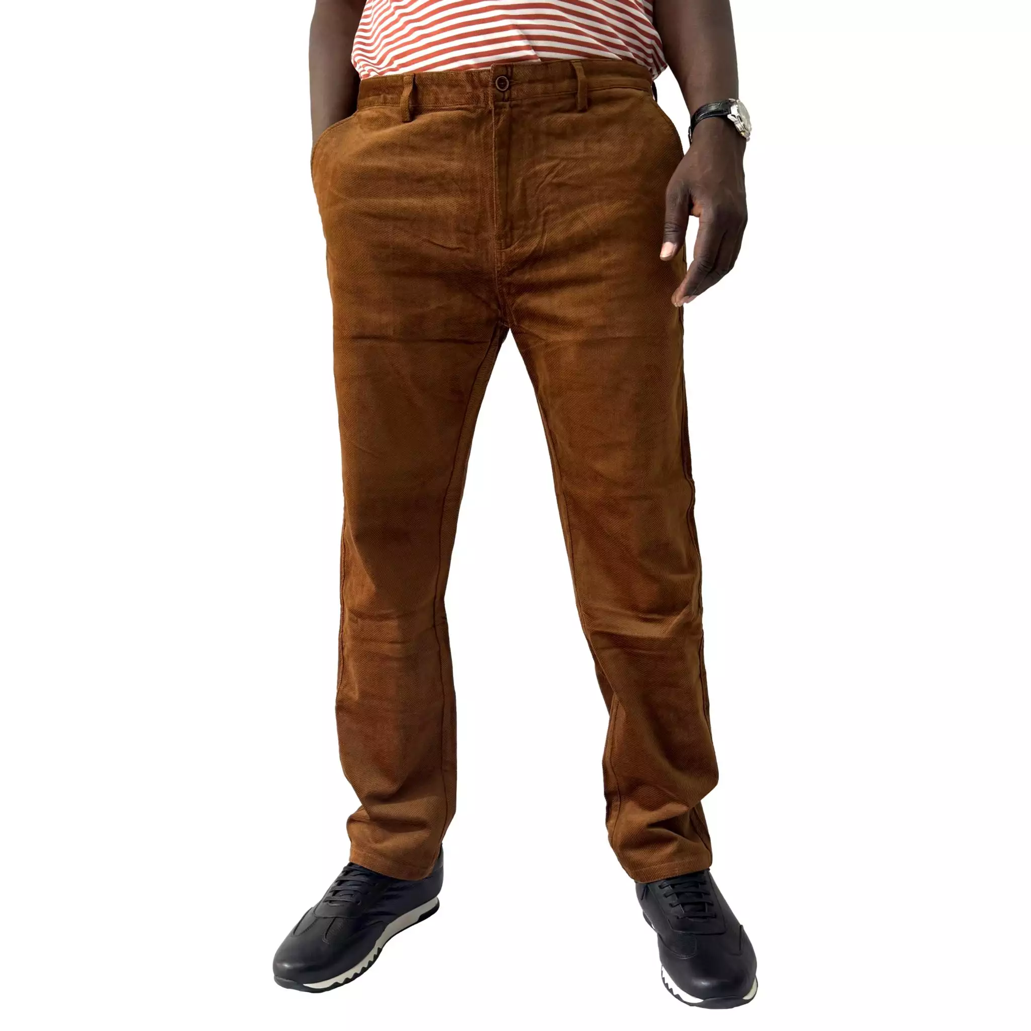 Pantalon Kaki Velours Homme