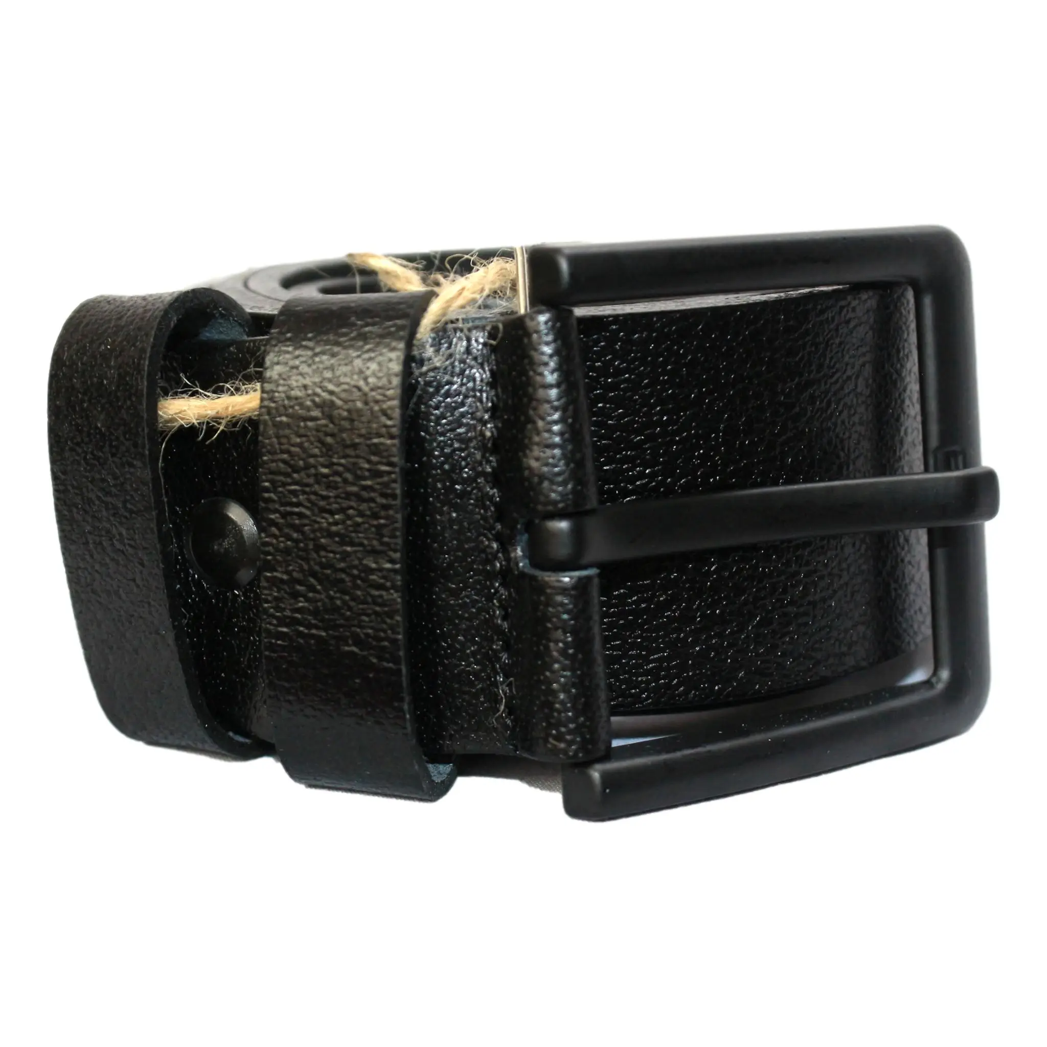 Ceinture Cuir Noir Simple