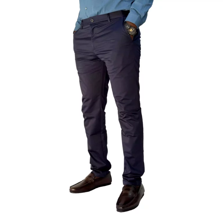 Pantalon kaki Coupe Longue Homme